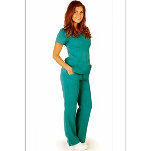 Ultra Soft Scrubs Set Teal XS Womens Healthcare Uniform